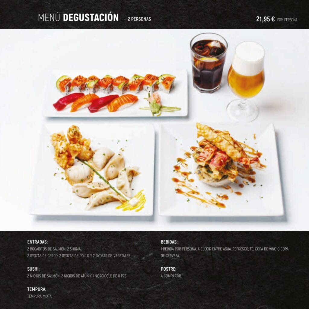 Carta SushiOlé Pozuelo Madrid