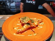 La auténtico Brocheta de Salmón: La versión única de SushiOlé Pozuelo