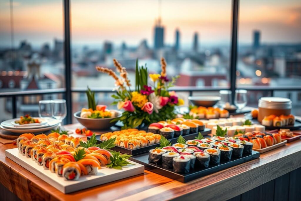 personalización menús sushi eventos