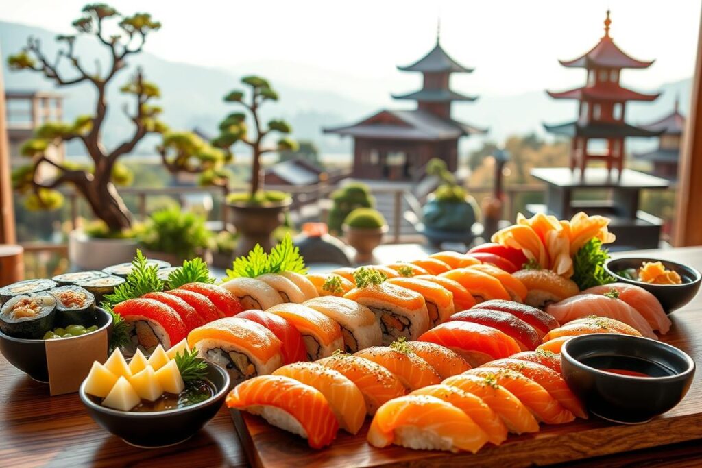 sushi en la gastronomía japonesa
