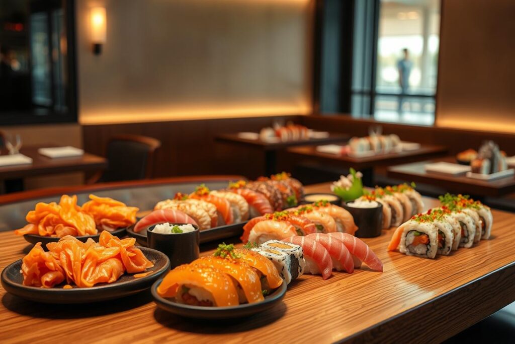 Variedad de platos en SushiOlé