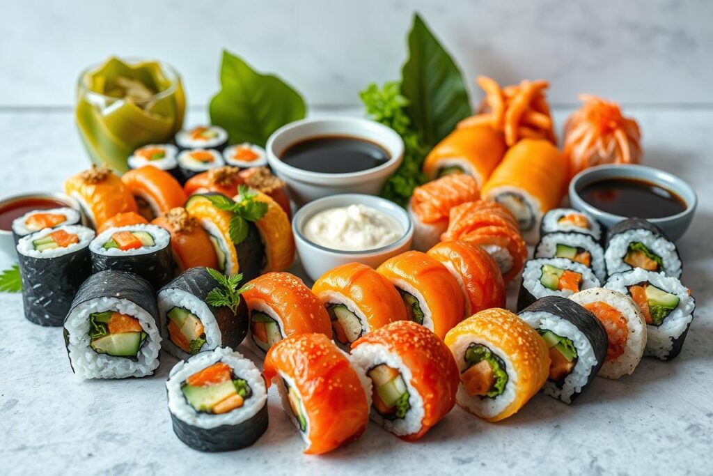 sushi vegano variedades