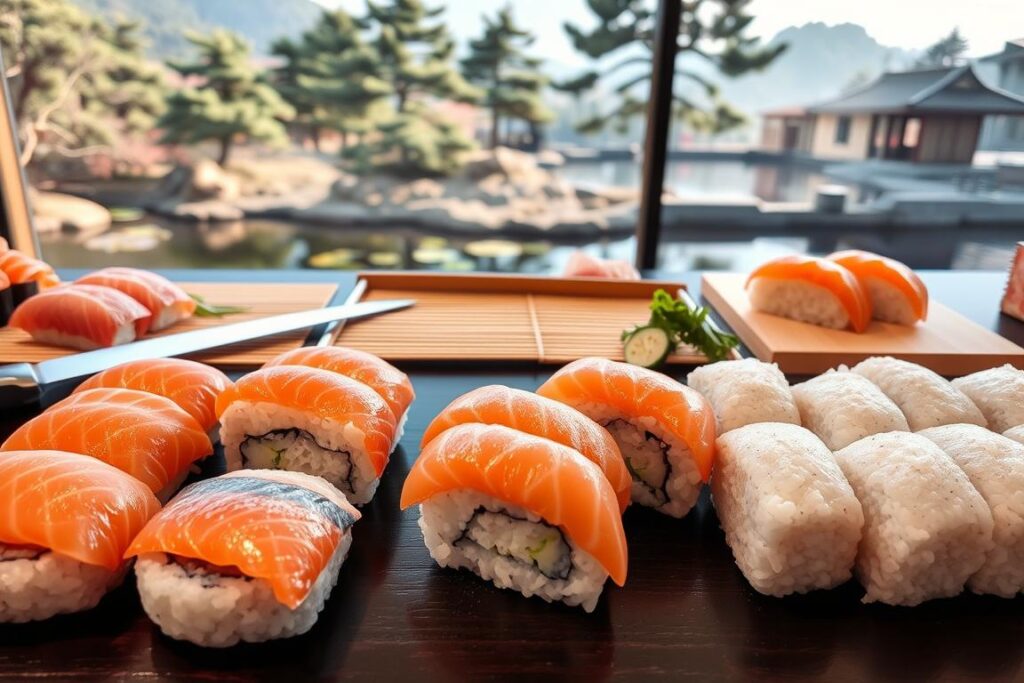 técnicas de preparación de sushi
