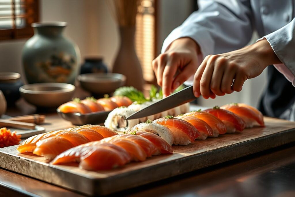 técnicas preparación sushi