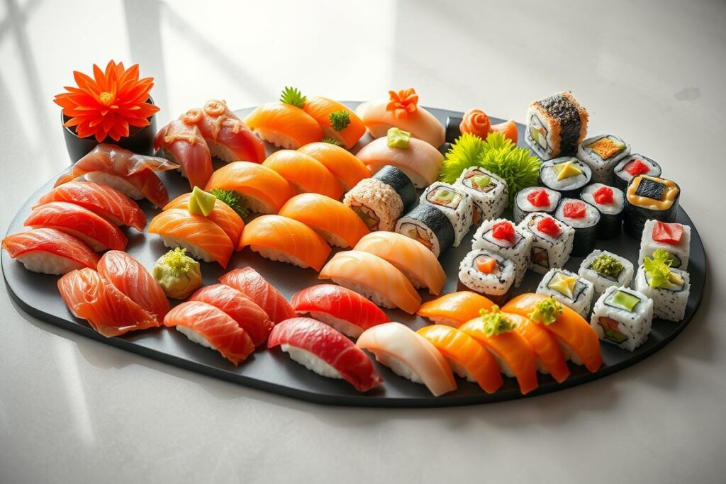 variedades de sushi